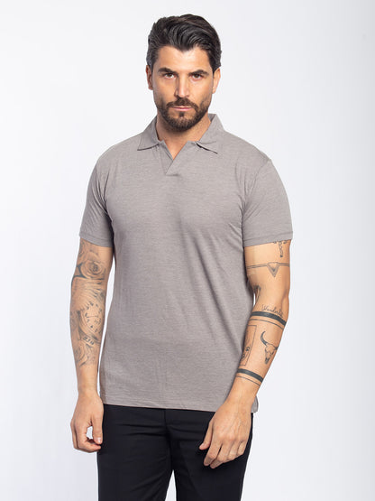 Polo in cotone jersey elasticizzato