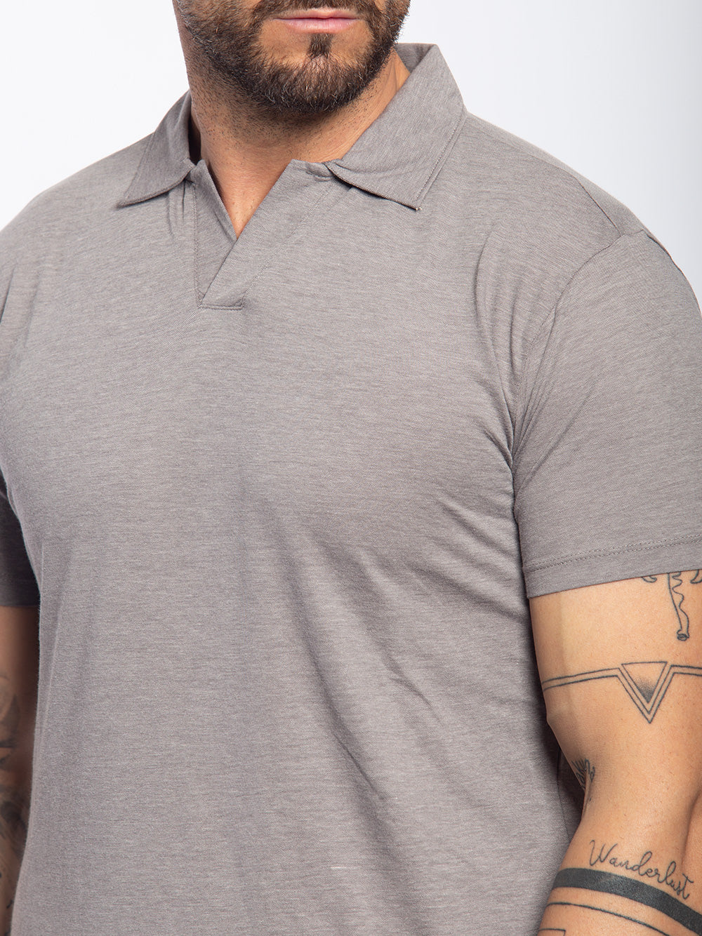 Polo in cotone jersey elasticizzato