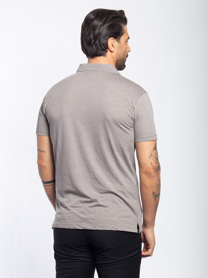 Polo in cotone jersey elasticizzato