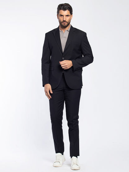 Abito monopetto in misto lana