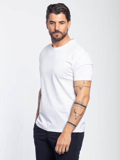 T-shirt in cotone mercerized