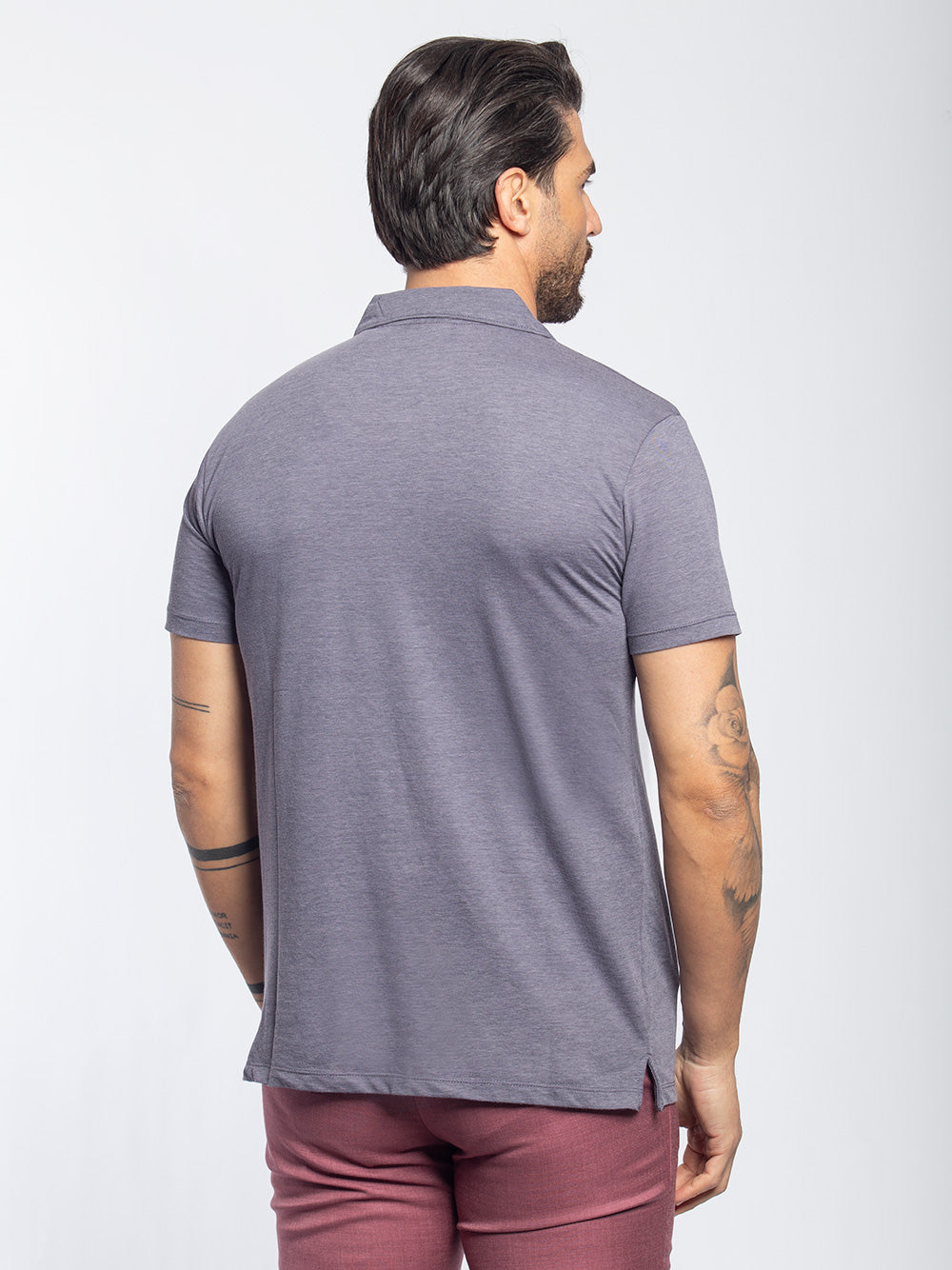 Polo in cotone jersey elasticizzato