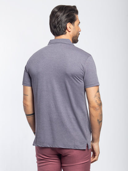 Polo in cotone jersey elasticizzato