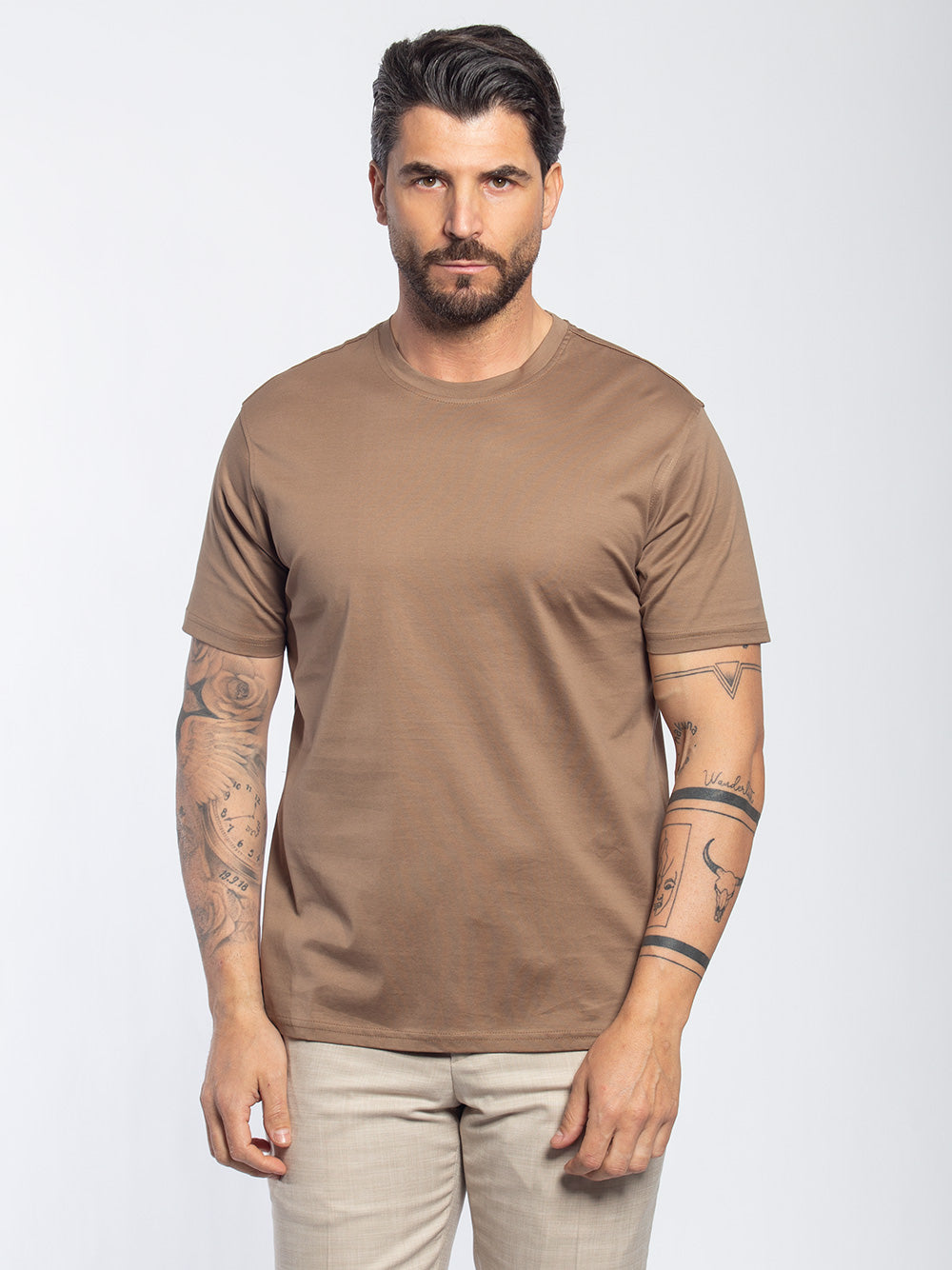 T-shirt in cotone mercerized