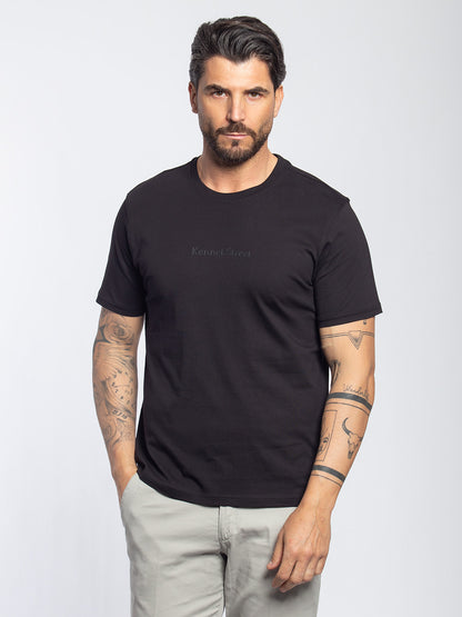 T-shirt in cotone con mini logo