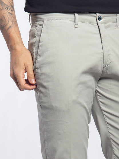 Pantalone in cotone piquet
