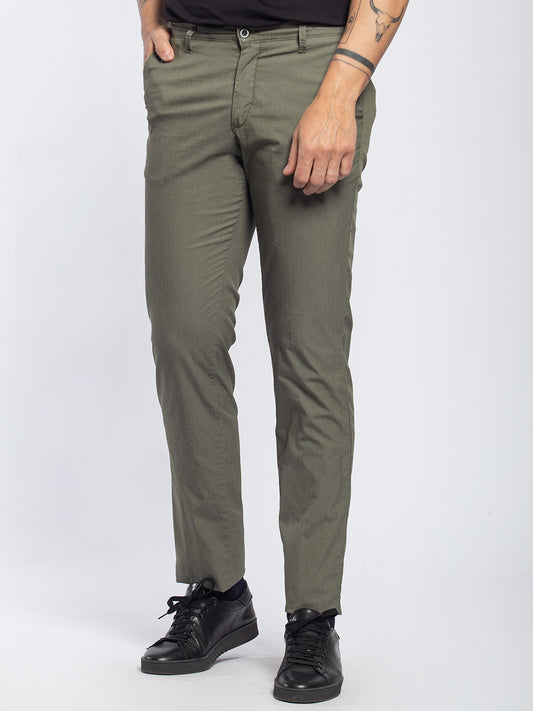 Pantalone in policotone elastico