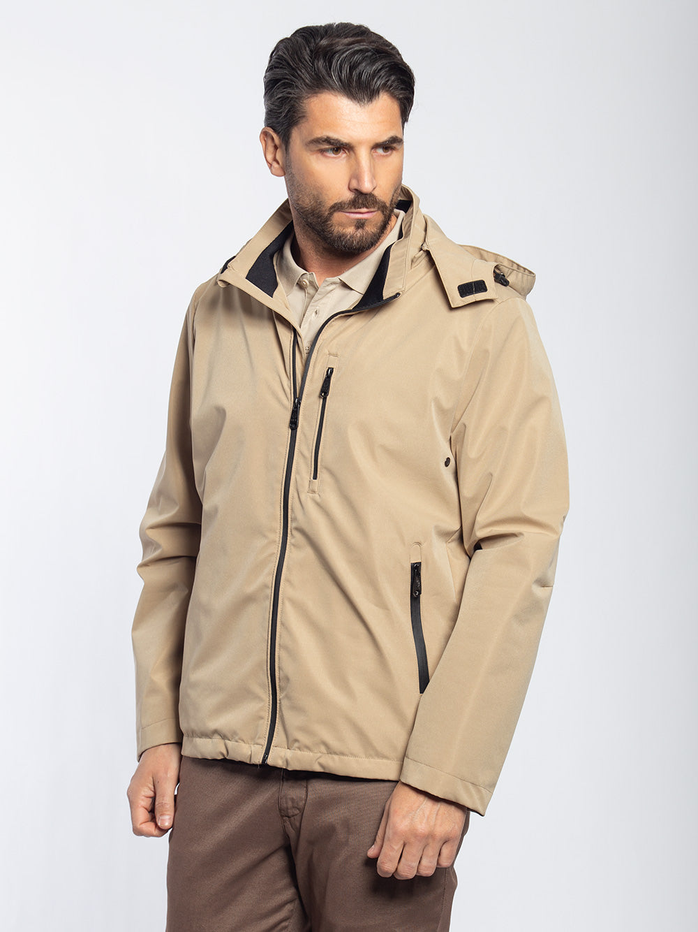 Caban con cappuccio staccabile