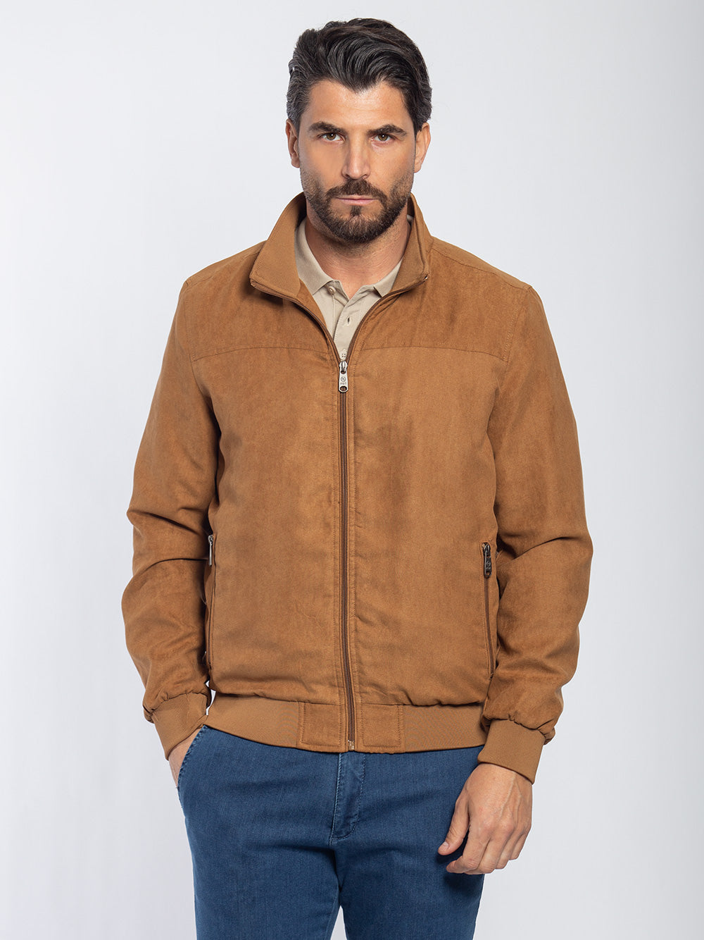 Bomber scamosciato