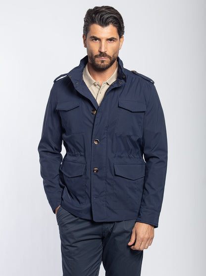 Field jacket in tessuto tecnico
