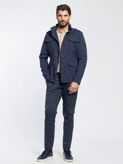 Field jacket in tessuto tecnico