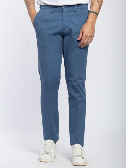 Pantalone in cotone piquet