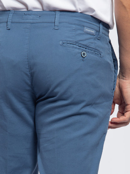 Pantalone in cotone piquet