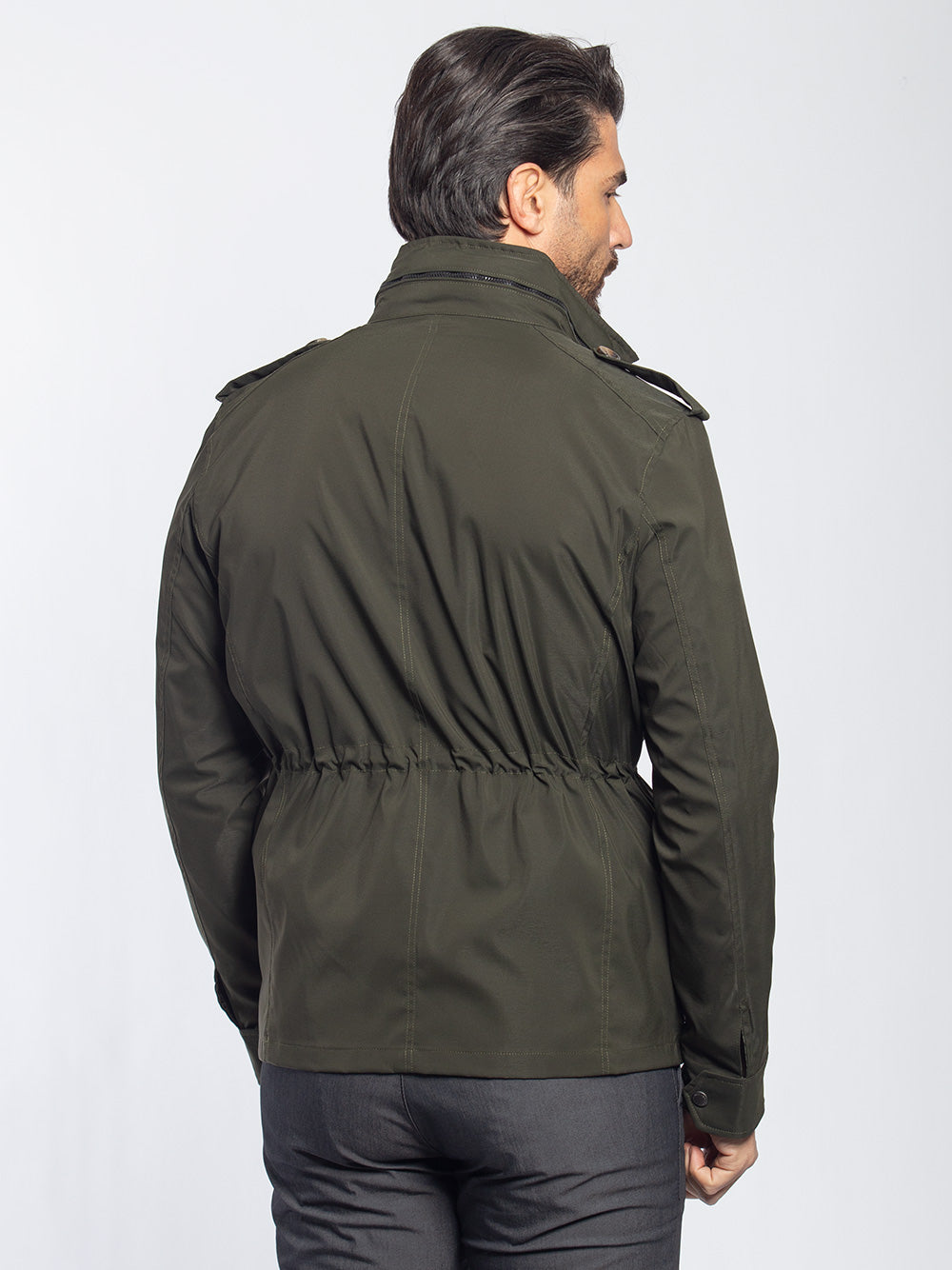 Field jacket in tessuto tecnico