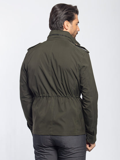 Field jacket in tessuto tecnico
