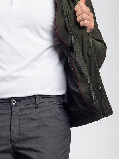 Field jacket in tessuto tecnico