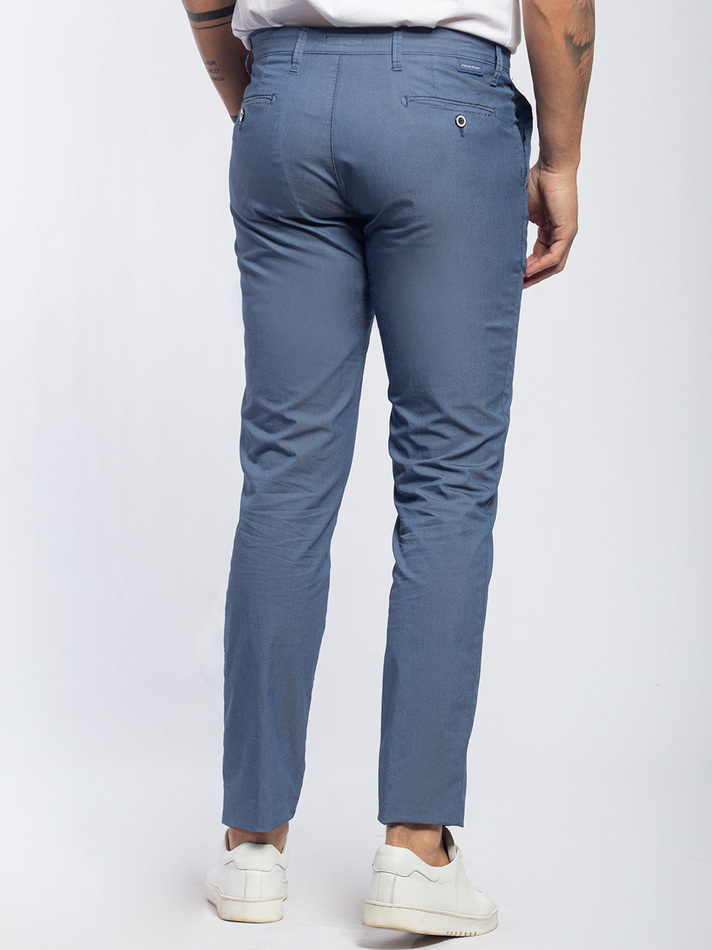 Pantalone in policotone elastico