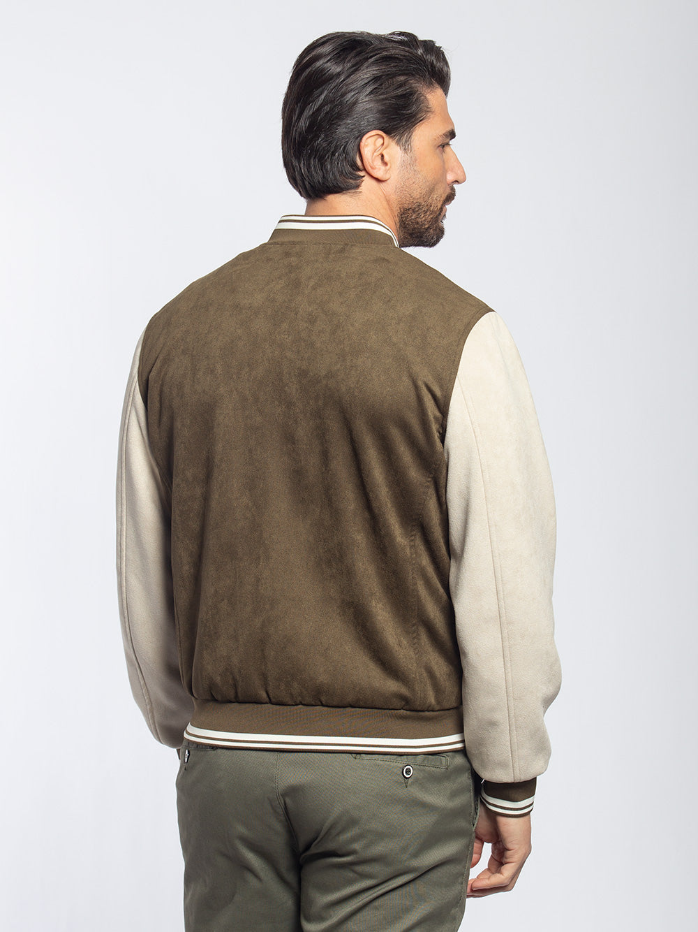 Bomber college scamosciato