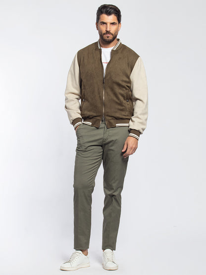 Bomber college scamosciato