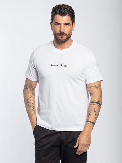 T-shirt in cotone con mini logo