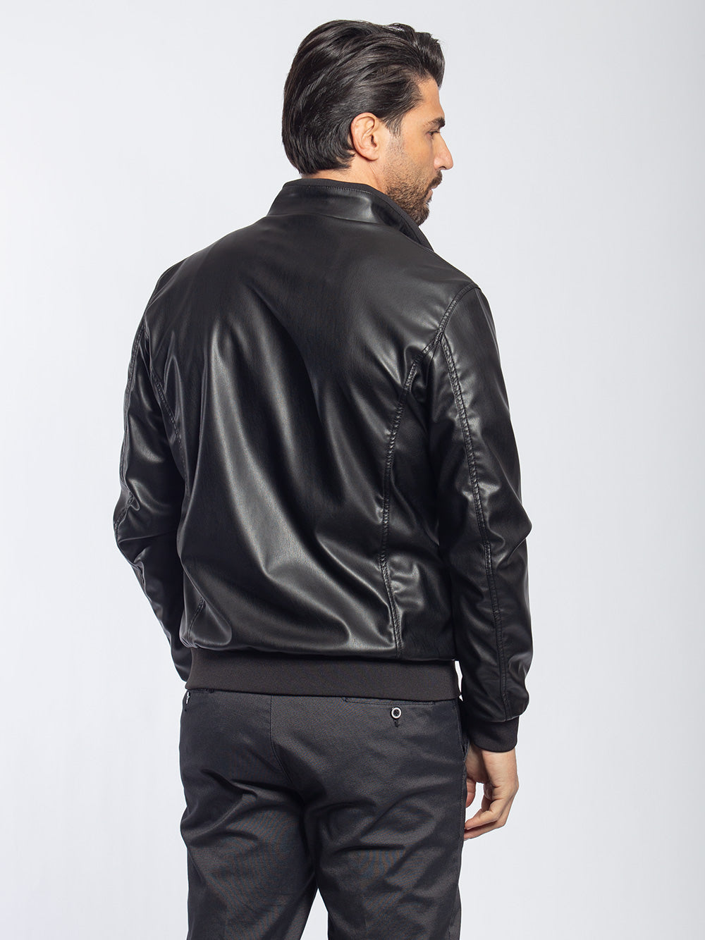 Bomber in ecopelle