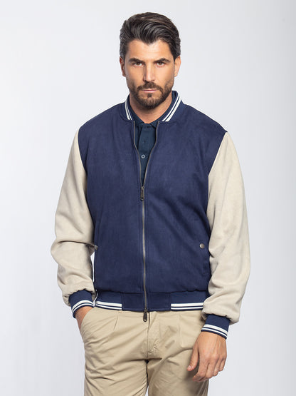 Bomber college scamosciato