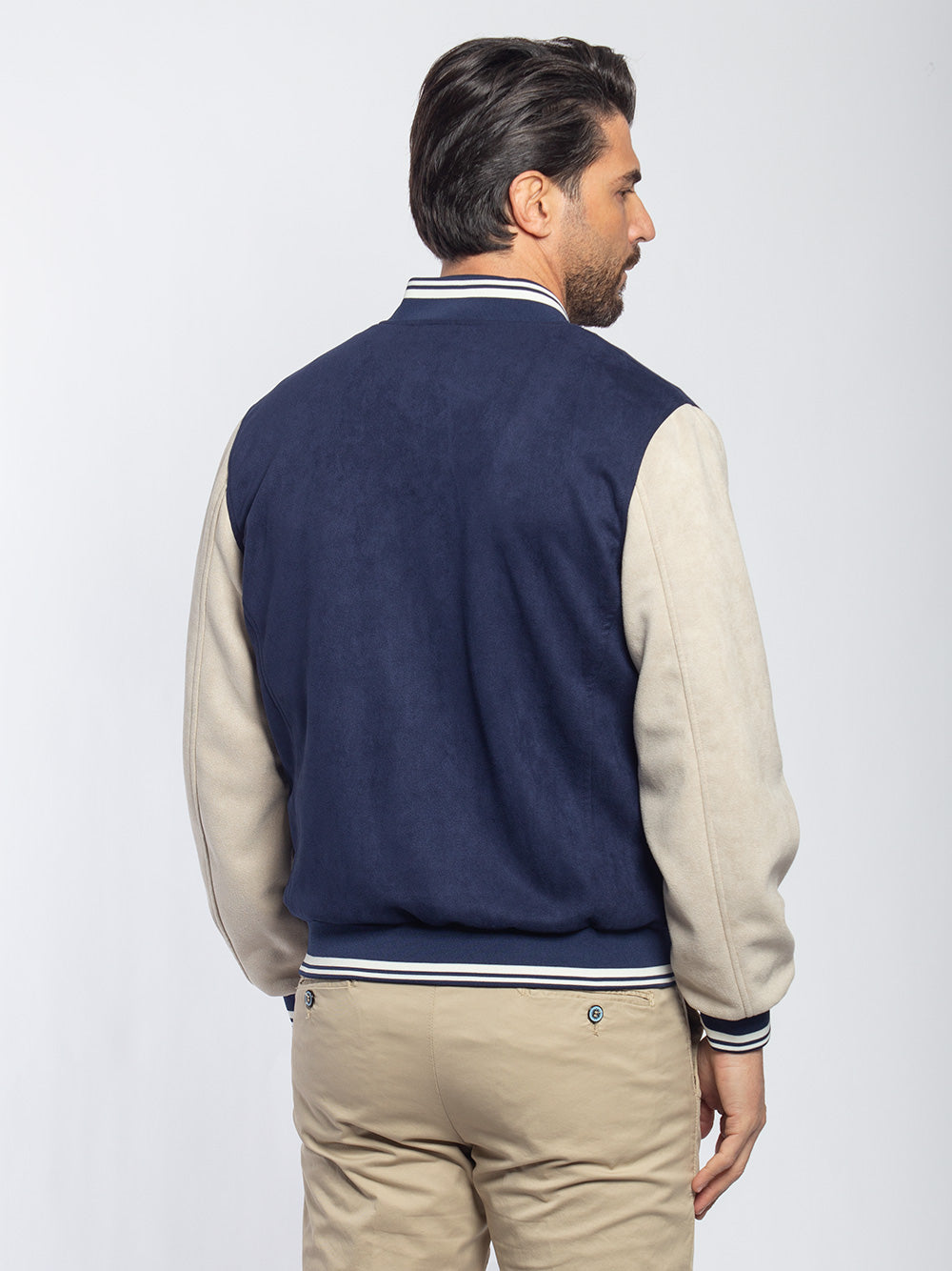 Bomber college scamosciato