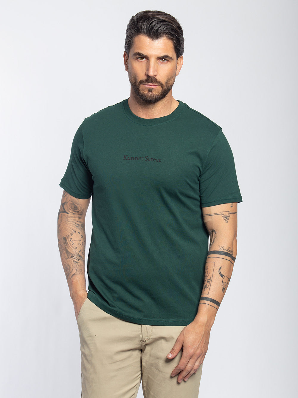 T-shirt in cotone con mini logo
