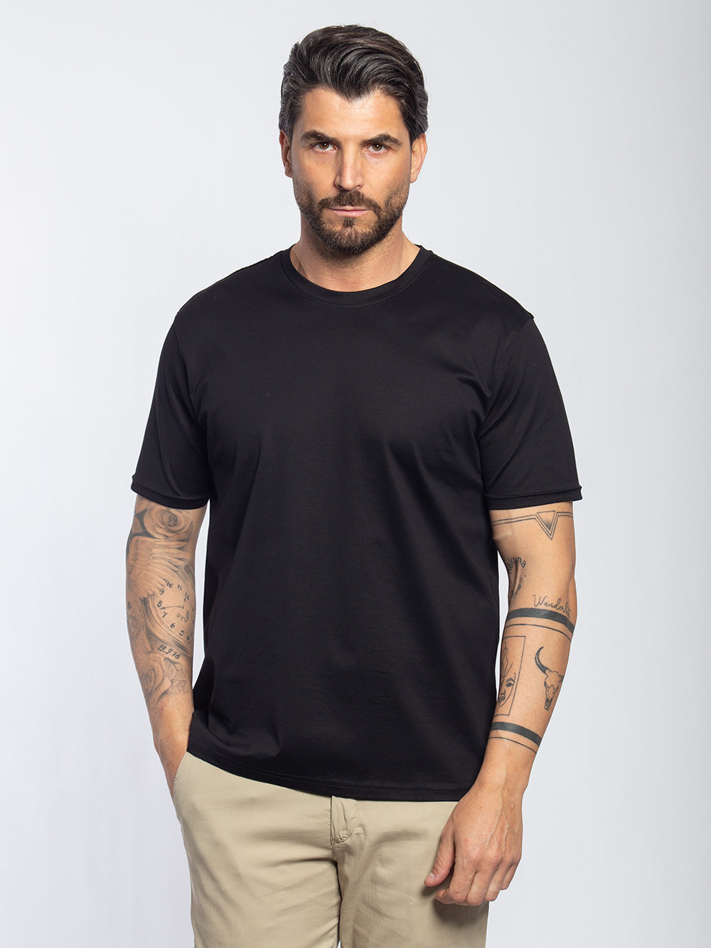T-shirt in cotone mercerized