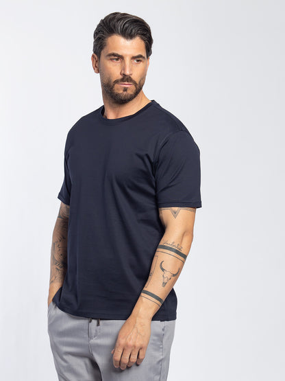 T-shirt in cotone mercerized
