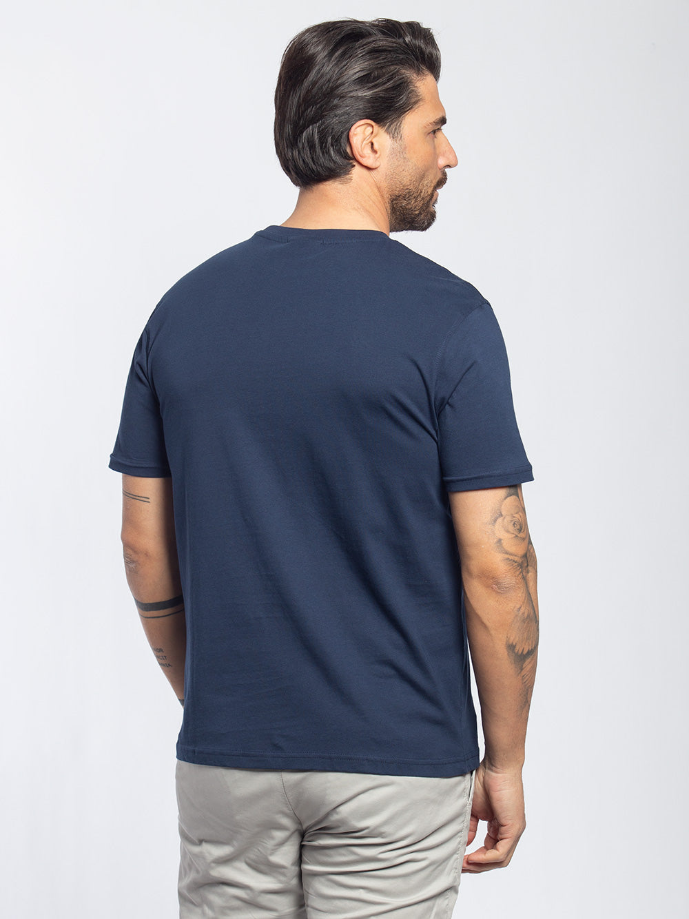T-shirt in cotone con mini logo