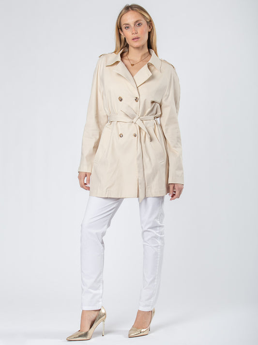 Trench in cotone stretch