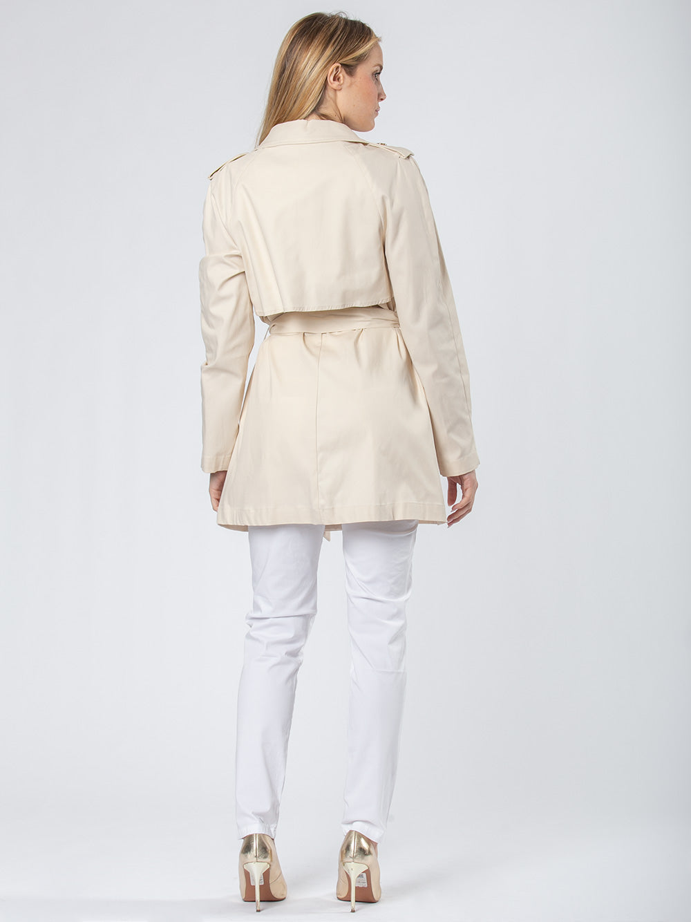 Trench in cotone stretch