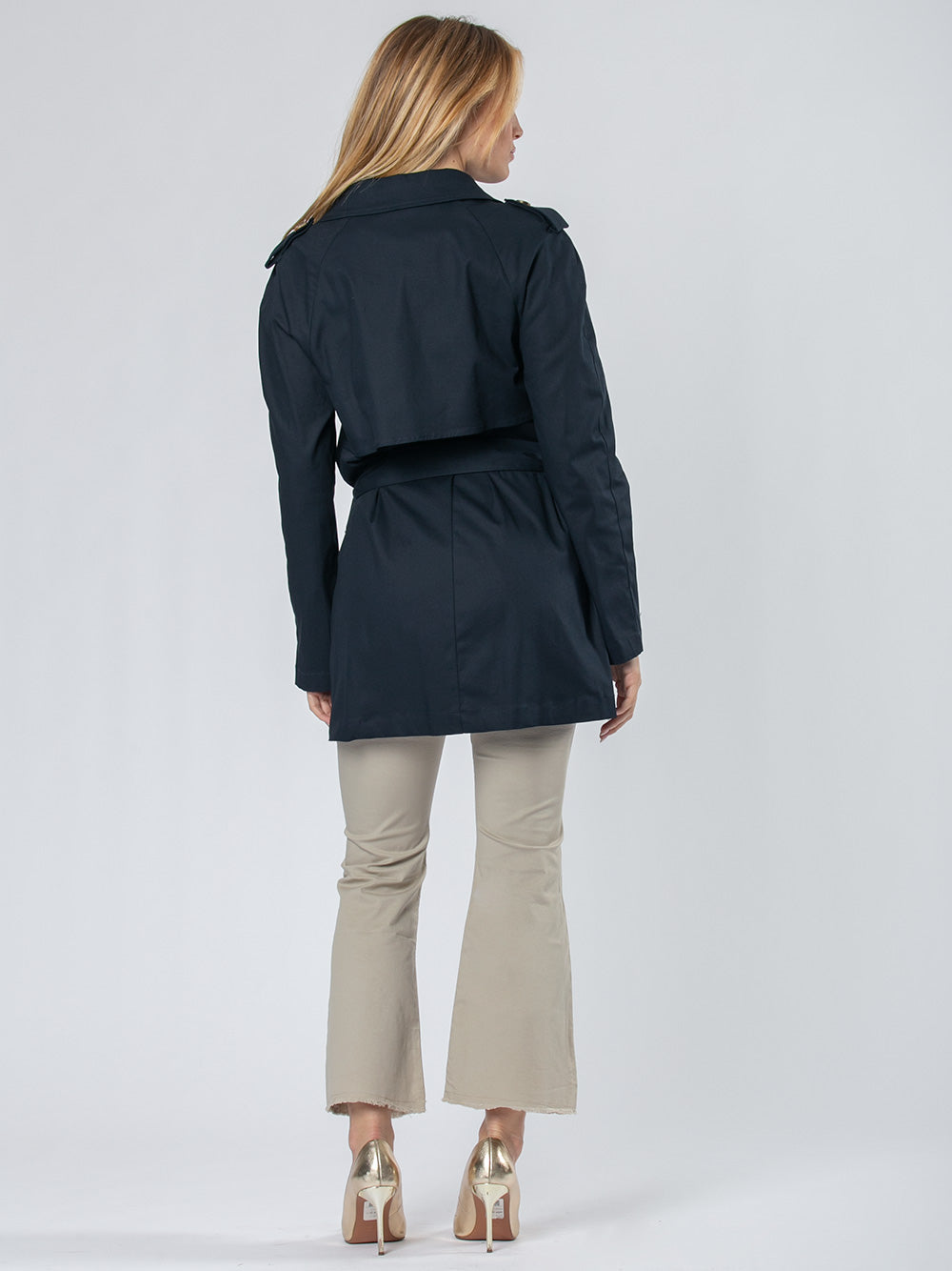 Trench in cotone stretch