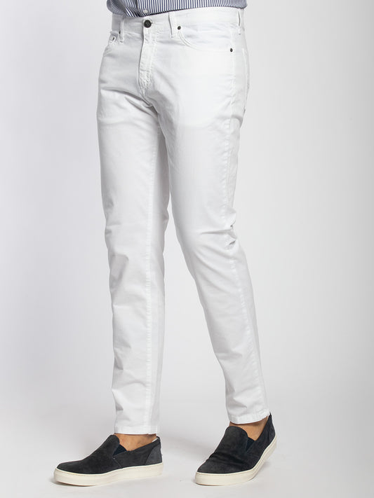 Pantalone cinque tasche estivo in cotone