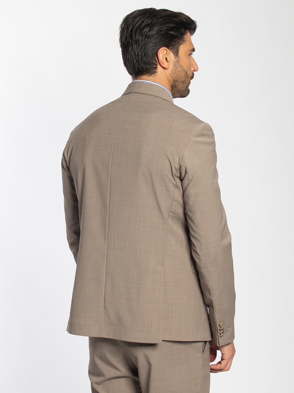Abito monopetto in frescolana due bottoni slim fit