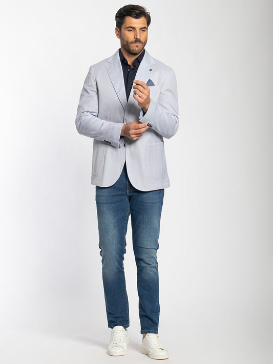 Giacca in cotone a righe