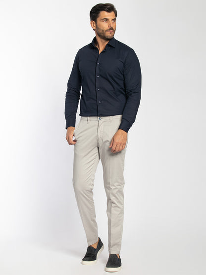 Pantalone estivo in cotone microstampa