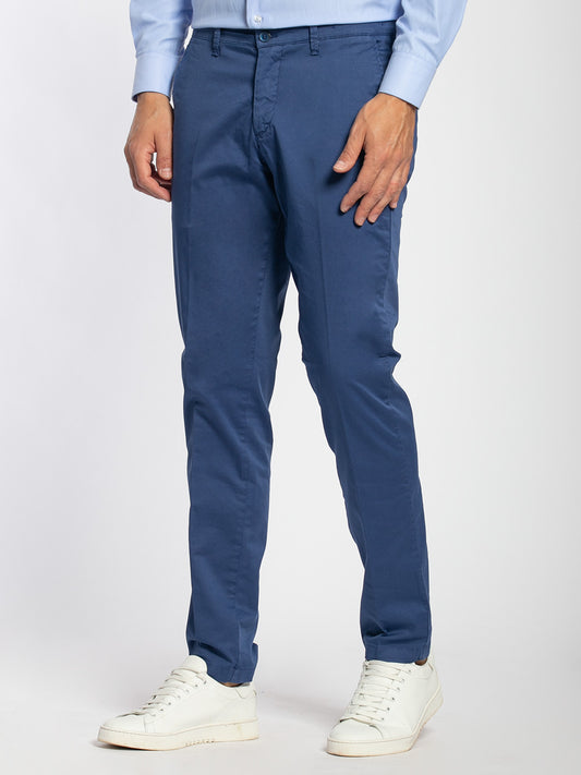 Pantalone estivo in cotone microstampa