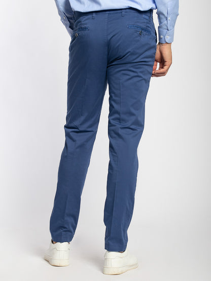 Pantalone estivo in cotone microstampa