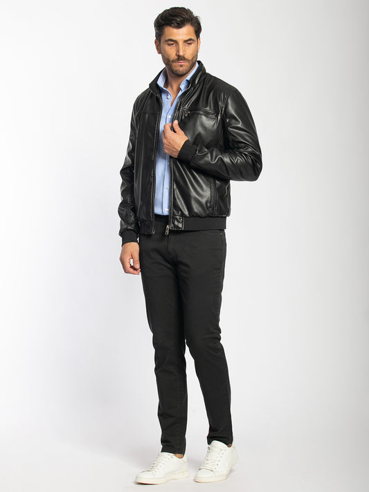 Bomber primaverile similpelle