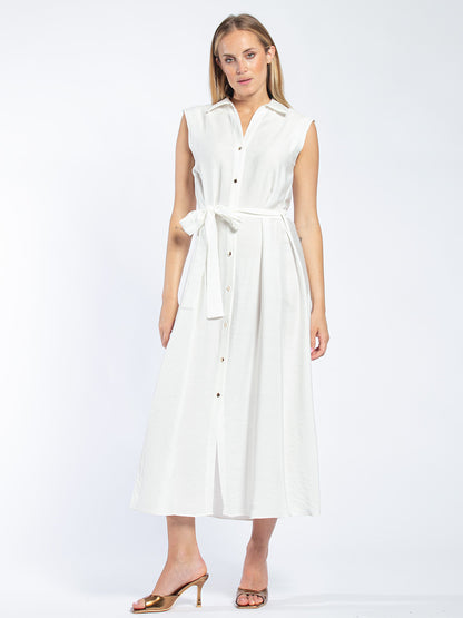 Abito camicia lungo in viscosa