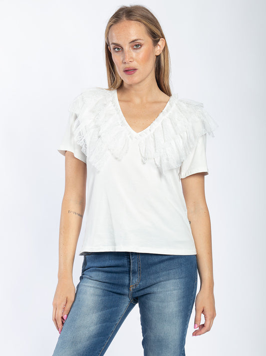 T-shirt a maniche corte in cotone