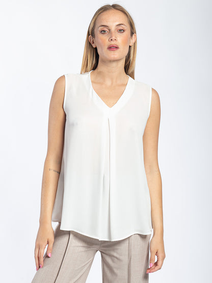 Blusa in georgette giromanica