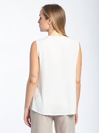 Blusa in georgette giromanica