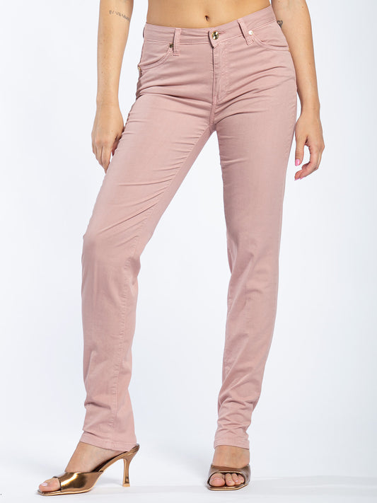 Pantalone cinque tasche in cotone slim fit
