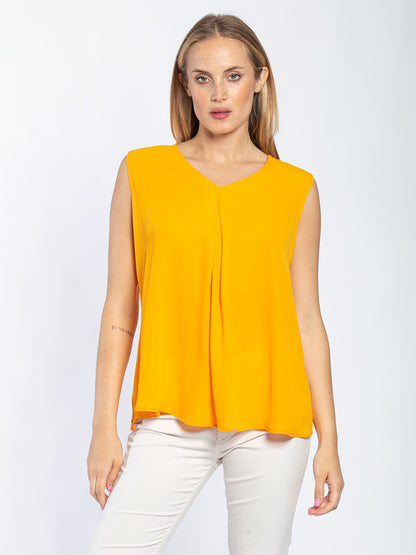 Blusa in georgette giromanica
