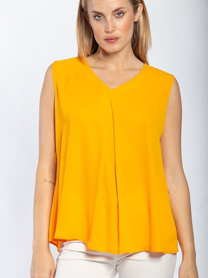 Blusa in georgette giromanica