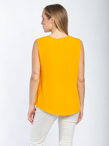 Blusa in georgette giromanica
