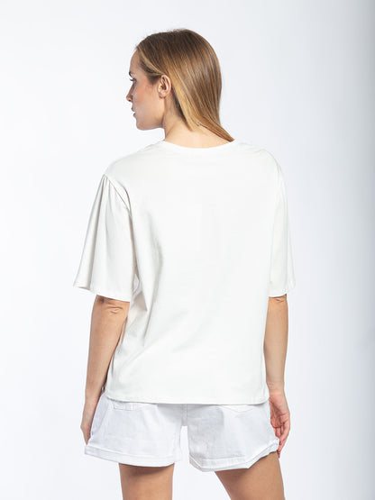 T-shirt manica tre quarti